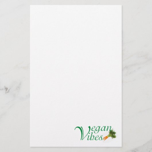 Vegan vibes briefpapier (Voorkant)