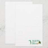 Vegan vibes briefpapier (Voorkant / Achterkant)