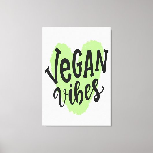 Vegan Vibes Canvas Afdruk (Voorkant)
