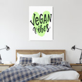 Vegan Vibes Canvas Afdruk (Insitu (Slaapkamer))