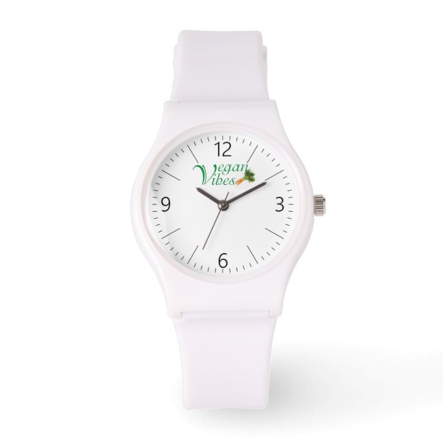 Vegan vibes horloge (Voorkant)