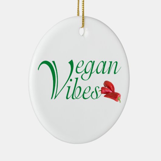 Vegan vibes keramisch ornament (Rechts)
