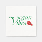 Vegan vibes servetten (Voorkant)