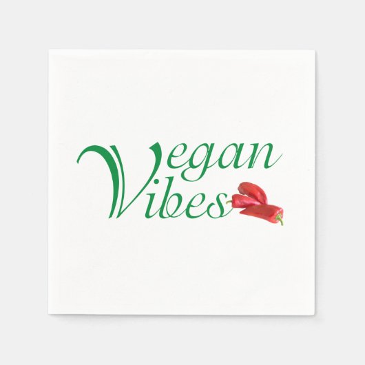 Vegan vibes servetten (Voorkant)