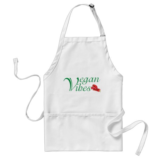 Vegan vibes standaard schort (Voorkant)