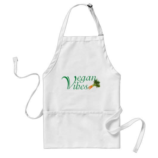 Vegan vibes standaard schort (Voorkant)