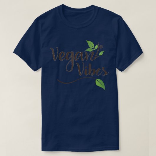 Vegan Vibes T-shirt Vegetarisch Dierenrechten Grap (Design voorkant)