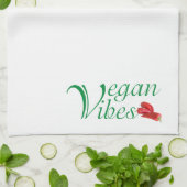Vegan vibes theedoek (Gevouwen)