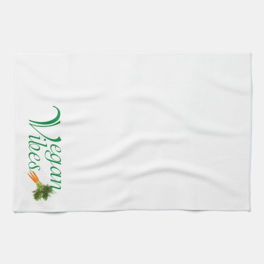 Vegan vibes theedoek (Horizontaal)