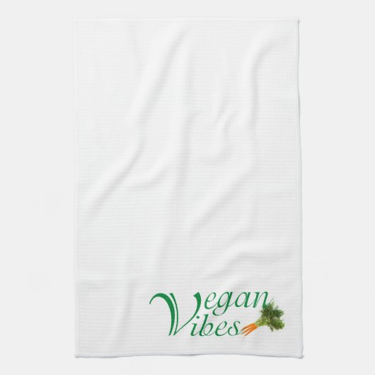 Vegan vibes theedoek (Verticaal)