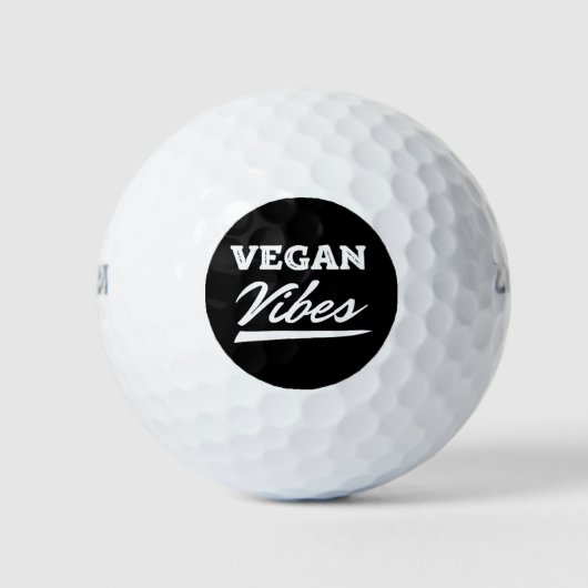 Vegan Vibes Vegetarian Golfballen (Voorkant)