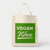 Vegan Vibes Vegetarian Tote Bag (Voorkant)