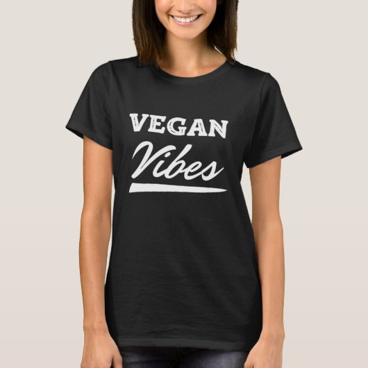 Vegan Vibes Vegetarisch T-shirt (Voorkant)