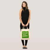 Vegan Vibes Vegetarisch Tote Bag (Voorkant (model))