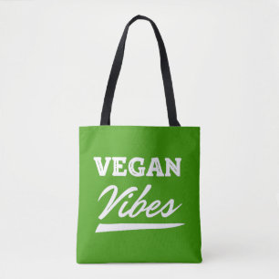 Vegan Vibes Vegetarisch Tote Bag
