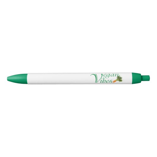 Vegan vibes zwarte inkt pen (Voorkant)