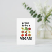 Vegan visitekaartje (Staand voorkant)
