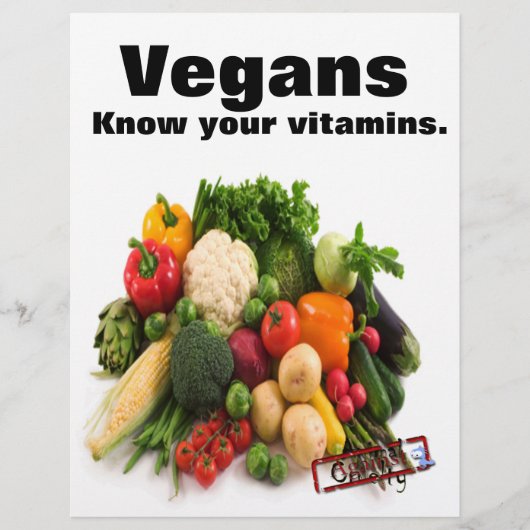 Vegan Vitamins Flyer (Voorkant)