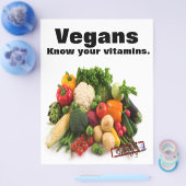 Vegan Vitamins Flyer (Enkel)