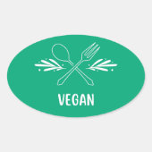 Vegan Voedsel Etiket (Voorkant)