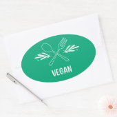 Vegan Voedsel Etiket (Envelop)