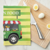 Vegan Voedsel Keukenhanddoek (Quarter Fold)
