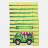 Vegan Voedsel Keukenhanddoek (Verticaal)