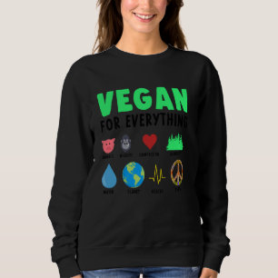 Vegan voor alles Biologisch eten Herbivore Veggie Trui