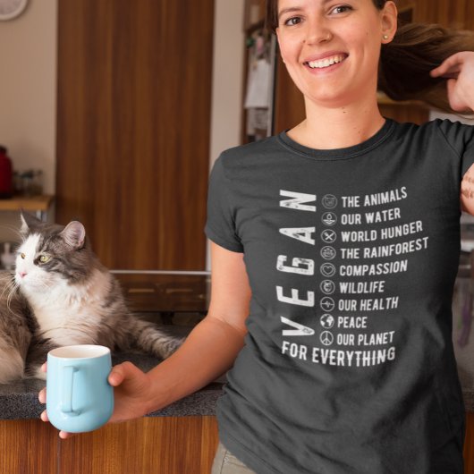 Vegan voor alles op Plant gebaseerd dieet T-shirt