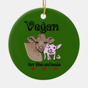 Vegan voor de Animals Ornament