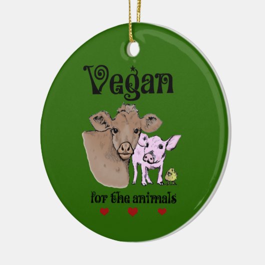 Vegan voor de Animals Ornament (Links)