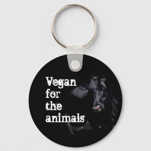 Vegan voor de dieren - Koe Sleutelhanger