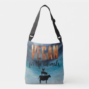 Vegan voor de dieren kruist de lichaamzak crossbody tas