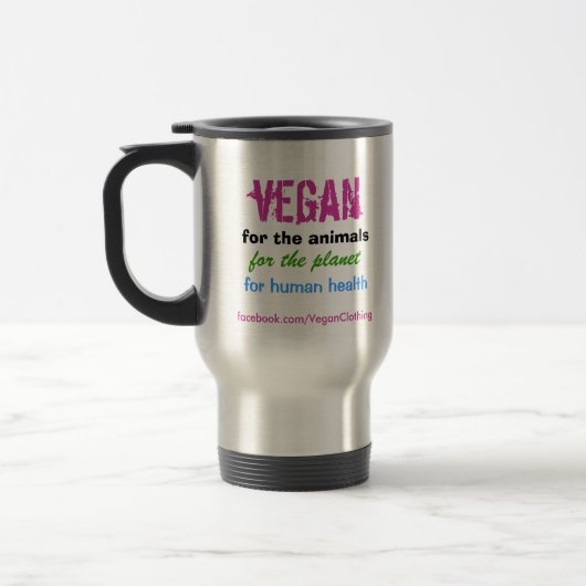 Vegan voor de dieren reisbeker (Links)