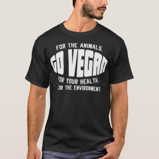 Vegan voor de dieren t-shirt