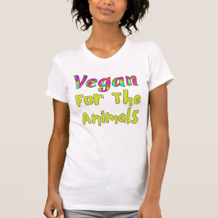 Vegan voor de dieren T-shirt, t-shirt voor dierenr