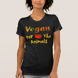 Vegan voor de dieren T-shirt, t-shirt voor dierenr