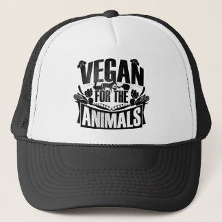 Vegan voor de dieren trucker pet