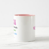 Vegan voor de mok van tweetone-koffie (Center)