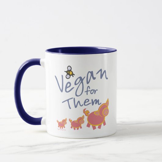 Vegan voor dieren mok (Links)