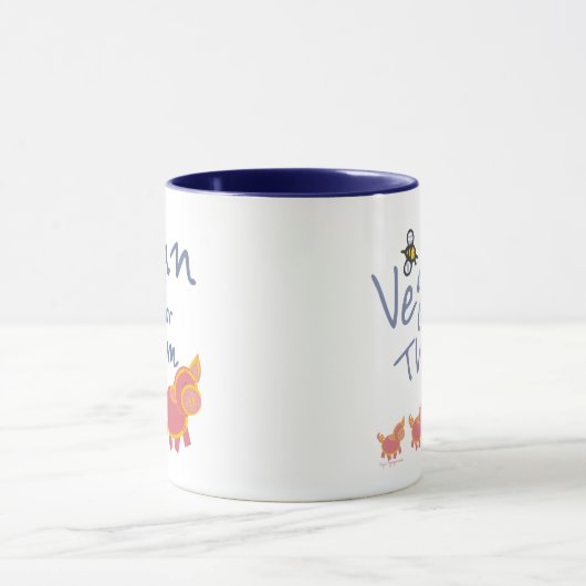 Vegan voor dieren mok (Midden)