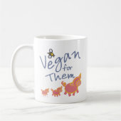 Vegan voor dieren mok (Links)