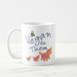 Vegan voor dieren mok