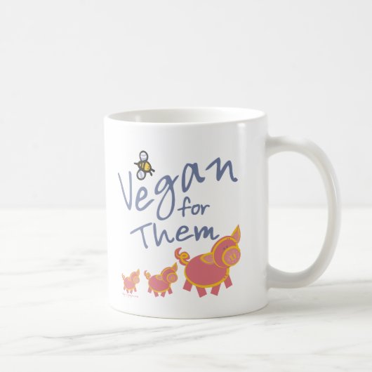 Vegan voor dieren mok (Rechts)