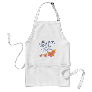 Vegan voor dieren standaard schort