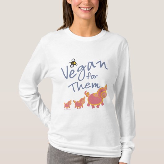 Vegan voor dieren t-shirt (Voorkant)