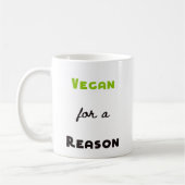 Vegan voor een reden koffiemok (Links)