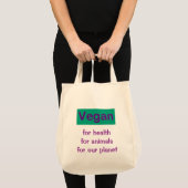 Vegan: Voor gezondheid, dieren en planten Tote Bag (Voorkant (product))