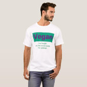 Vegan. Voor gezondheid, milieu, dieren. T-shirt (Voorkant volledig)