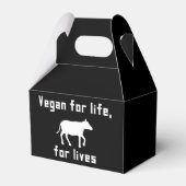 Vegan voor het leven bedankdoosjes (Voorkant Zijde)